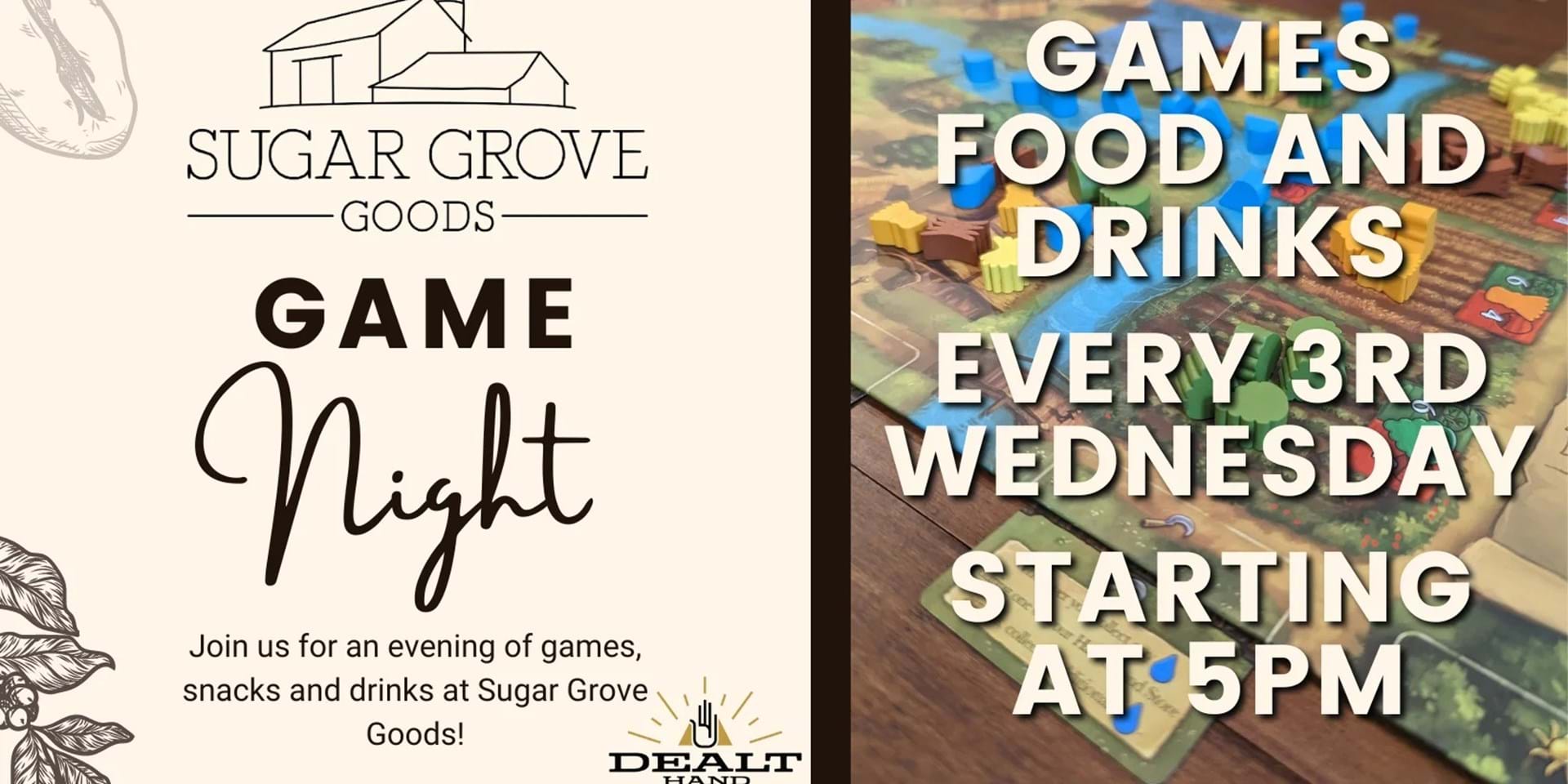 Games at Sugar Grove Goods